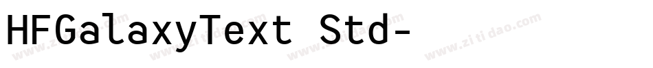 HFGalaxyText Std字体转换